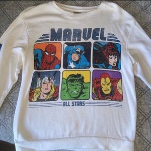 Y2K marvel graphic pullover sweater